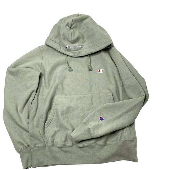 sage green champion hoodie